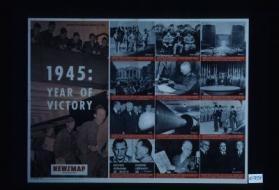 1945: Year of Victory; [Verso:] If you plan to return to school or college, apply for academic credit for your army training