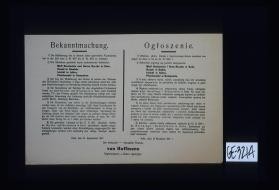 Bekanntmachung. Die Ablieferung des in diesem Jahre geernteten Flachstrohs ... Kolo, den 21. September 1917 ... Ogloszenie. ... Naczelnik powiatu von Hoffmann, Radca rejencyjny