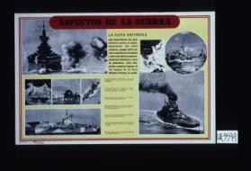 Aspectos de la guerra. La flota Britanica esta desarrollando una gran ofensiva contra el Japon, ejecutando, con exito creciente, ataques contra las islas ocupadas por los nipones y contra sus baterias costeras, posiciones defensivas y rutas de subinistros