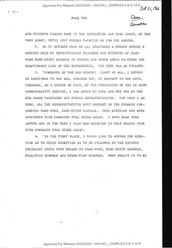 Report on developments in China (pages 2-13)