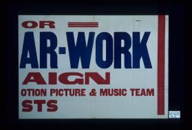 of ... ar-Work ... otion picture and music team