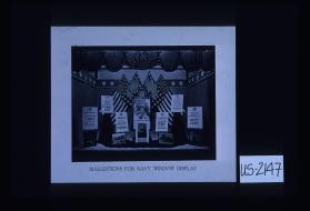 Suggestions for Navy window display