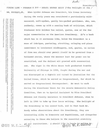 The Twilight of the Presidency