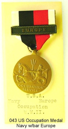 US Occupation Medal Navy with bar Europe