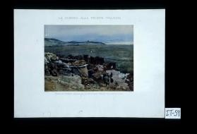 La guerra alla Fronte Italiana. Vista di Trieste, Miramare, Duino e Mar Timavo da quota 121 bis