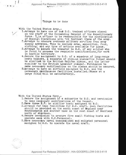 List of things to be done