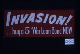 Invasion! Buy a 5th War Loan bond now
