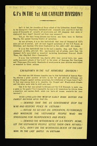 GI's in the 1st Air Cavalry Division!