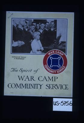 Songs of today and yesterday. The spirit of War Camp Community Service