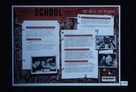 Going to school under the amended GI Bill of Rights ... [Verso:] Memorandum to all officers and EM: