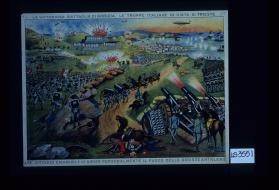 La vittoriosa battaglia di Gorizia, le truppe Italiane in vista di Trieste. Re Vittorio Emanuele III dirige personalmente il fuoco delle grosse artiglierie