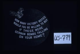 How many Victory bonds would you be willing to buy if these were German bombs falling on your home?