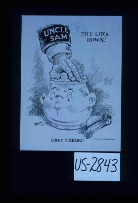 The lid's down ... Obey orders