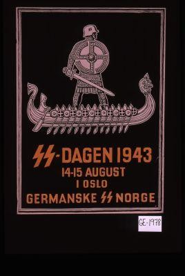 SS-Dagen 1943. 14-15 August i Oslo Germanske SS Norge