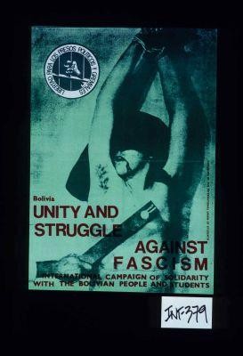 Bolivia. Unity and struggle against fascism. International campaign of solidarity with the Bolivian people and students