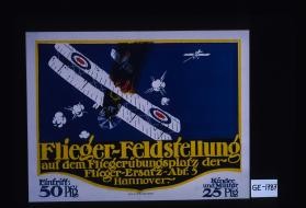 Flieger-Feldstellung auf dem Fliegerubungsplatz der Flieger-Ersatz-Abt. 5. Hannover