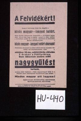 A Felvidekert! Lengyel testvereink hetek ota surgetik