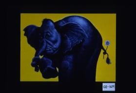 Poster depicting Geschner as an elephant