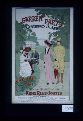 Garden party, Governor's Island, for the benefit of the Army Relief Society