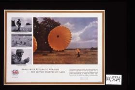 Armed with automatic weapons the British paratroops land