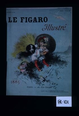 Poster depicting children near the seaside
