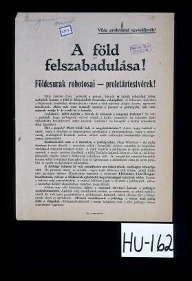 A fold felszabadulasa!