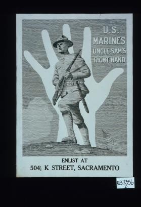 U.S. Marines. Uncle Sam's right hand. Enlist at