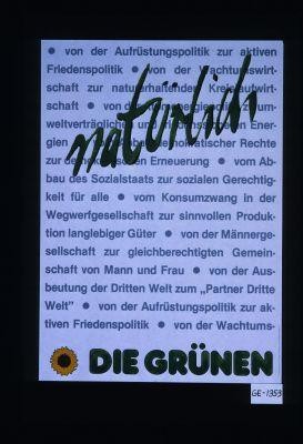 Naturlich ... Die Grunen