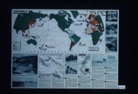 Newsmap. ... The war fronts. ... [verso:] Foxholes are life savers