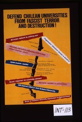 Defend Chilean universities from fascist terror and destruction!