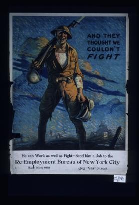 And they thought we couldn't fight