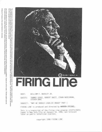 Why We Should Legalize Drugs: Part I