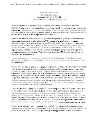 Regressive Income Tax