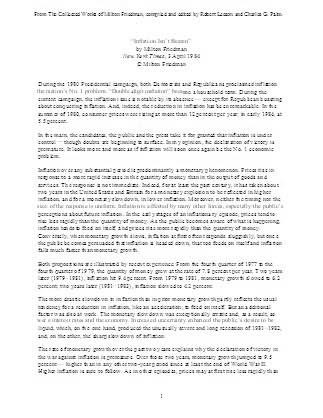 Inflation Isn't Beaten