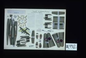Poster depicting model airplane assembly