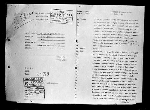 Rövid könyvszemle 1956-10-02/1956-10-30