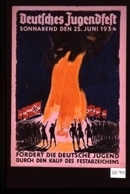 Deutsches Jugendfest ... den 23. Juni 1934. Fordert die deutsche Jugend durch den Kauf des Festabzeichens