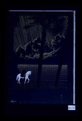 Poster depicting a rider on horse