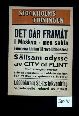 Det gar framat i Moskva - men sakta. Finnarna bjudna till revolutionsfest