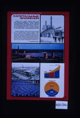 Sel'skoe khoziaistvo strany v desiatoi piatiletke. Kapital'nye vlozheniia. Osnovnaia zadacha sel'skogo khoziaistva sostoit v tom, chtoby obespechit' dal'neishii rost i bol'shuiu ustoichivost' sel'skokhoziaistvennogo proizvodstva ... Milliardy rublei. Gosudarstvo 115,7. Kolkhoz 56. 1976-1980