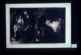 Poster depicting woman receiving bad news via letter