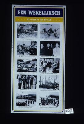 Een wekelijksche overzicht in beeld