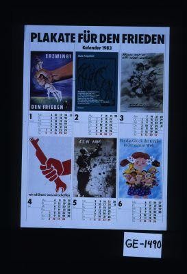 Plakate fur den Frieden - Kalender 1983