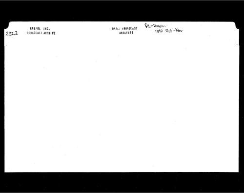 Radio Liberty Russian Service Daily Broadcast Analyses