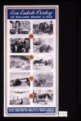 Een enkele oorlog. Een wekelijksch overzicht in beeld