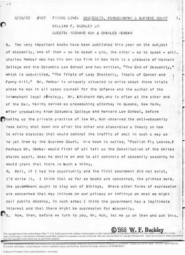 Obscenity and the Supreme Court