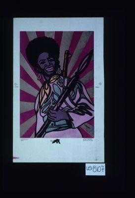 Poster depicting an African American warrior