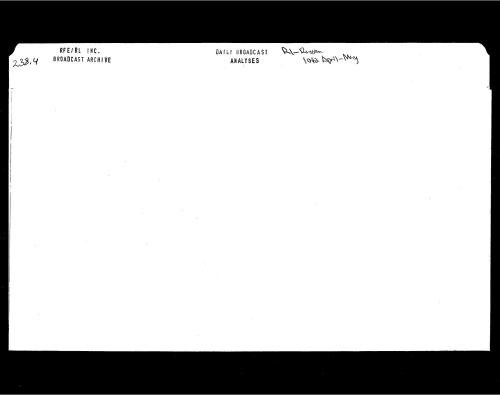 Radio Liberty Russian Service Daily Broadcast Analyses