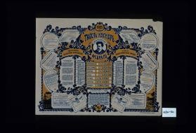 Tabel'-Kalendar', Fevral' l923