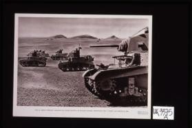 Tanks de fabrico americo, tripulados pelo celebre